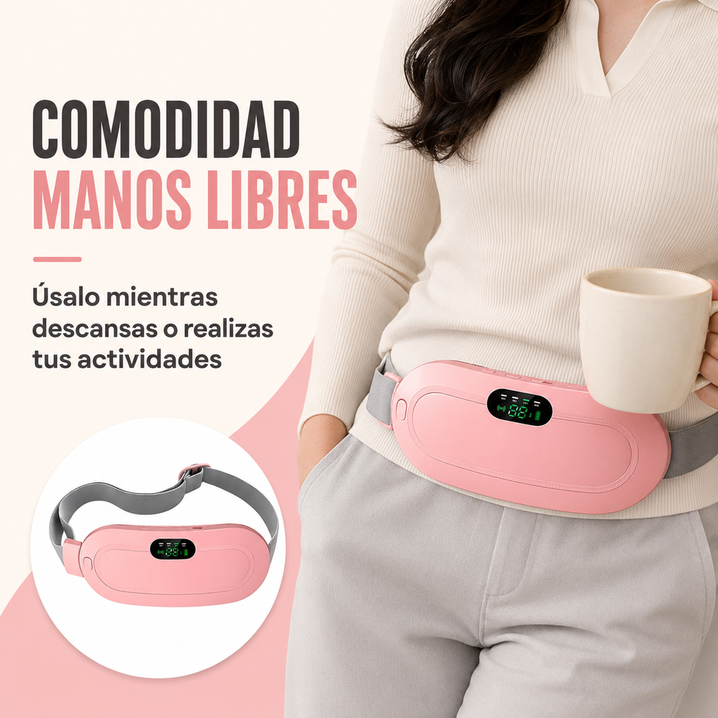 CINTURÓN TÉRMICO PARA CÓLICOS RECARGABLE