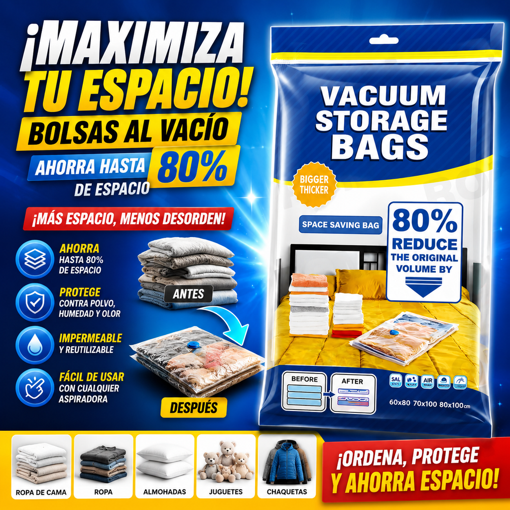 SET 5 BOLSAS AL VACÍO Y SUCCIONADOR MANUAL