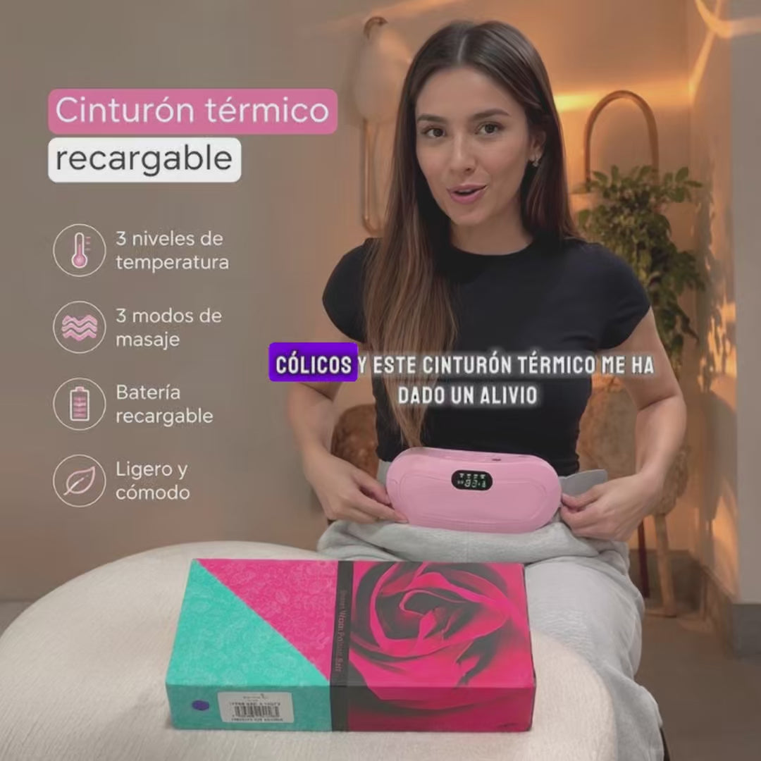 CINTURÓN TÉRMICO PARA CÓLICOS RECARGABLE