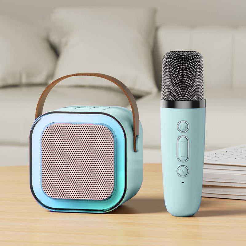 Parlante Karaoke Portatil Con Microfono Bluetooth